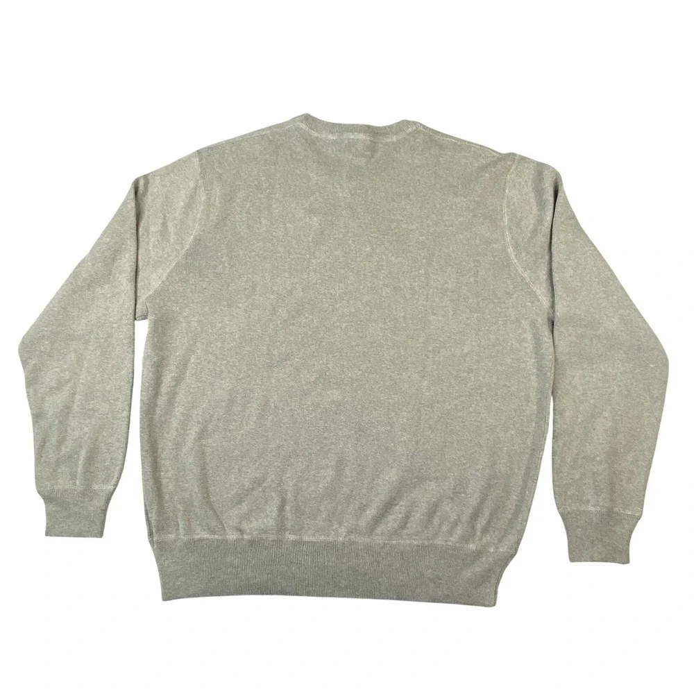 Polo Ralph Lauren Mens XL Grey Cotton Crewneck Sweater Embroidered Pony NWT